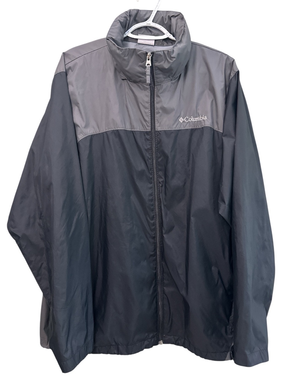 Columbia Men's Black and Gray Rain Jacket